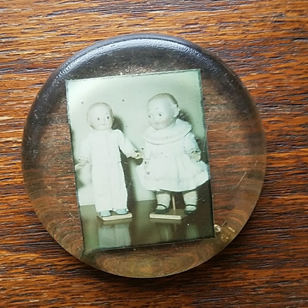 Creepy Spooky Doll Resin Coaster Knik Knak